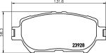 MINTEX MDB2263 комплект тормозных колодок, дисковый тормоз на TOYOTA ISIS (ZNM1_, ANM1_, ZGM1_)