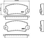 MINTEX MDB2485 комплект тормозных колодок, дисковый тормоз на TALBOT 1307-1510