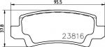 MINTEX MDB2596 комплект тормозных колодок, дисковый тормоз на TOYOTA COROLLA (CDE12_, ZZE12_, NDE12_, ZDE12_)