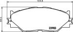 MINTEX MDB2747 комплект тормозных колодок, дисковый тормоз на LEXUS IS II (GSE2_, ALE2_, USE2_)