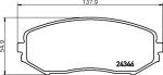 MINTEX MDB2774 комплект тормозных колодок, дисковый тормоз на SUZUKI GRAND VITARA II (JT)
