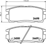 MINTEX MDB2864 комплект тормозных колодок, дисковый тормоз на CHEVROLET CAPTIVA (C100, C140)