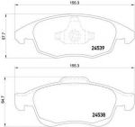 MINTEX MDB2890 Колодки торм.пер. Citroen C4, Partner