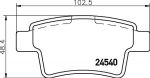 MINTEX MDB2892 комплект тормозных колодок, дисковый тормоз на PEUGEOT 408