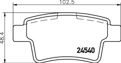MINTEX MDB2892 комплект тормозных колодок, дисковый тормоз на PEUGEOT 408