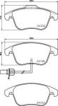MINTEX MDB2952 комплект тормозных колодок, дисковый тормоз на AUDI A4 Allroad (8KH, B8)