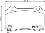 MINTEX MDB2997 комплект тормозных колодок, дисковый тормоз на CHRYSLER 300 C (LX)