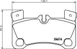 MINTEX MDB3035 комплект тормозных колодок, дисковый тормоз на VW TOUAREG (7LA, 7L6, 7L7)