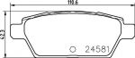 MINTEX MDB3074 комплект тормозных колодок, дисковый тормоз на MAZDA 6 (GG)