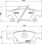 MINTEX MDB3165 комплект тормозных колодок, дисковый тормоз на JEEP GRAND CHEROKEE IV (WK, WK2)
