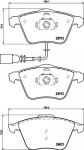 MINTEX MDB3183 комплект тормозных колодок, дисковый тормоз на AUDI TT (8J3)