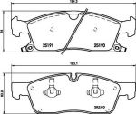 MINTEX MDB3203 комплект тормозных колодок, дисковый тормоз на JEEP GRAND CHEROKEE IV (WK, WK2)