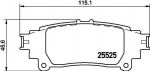 MINTEX MDB3280 комплект тормозных колодок, дисковый тормоз на LEXUS GS (GRL1_, GWL1_)