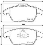 MINTEX MDB3767 комплект тормозных колодок, дисковый тормоз на AUDI A1 (8X1, 8XK, 8XF)