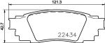 MINTEX MDB3897 комплект тормозных колодок, дисковый тормоз на LEXUS RX (AGL2_, GGL2_)