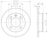 MINTEX MDC11 тормозной диск на FORD FIESTA II (FBD)