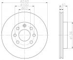 MINTEX MDC1454 тормозной диск на OPEL CORSA C фургон (F08, W5L)