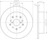 MINTEX MDC1461 тормозной диск на TOYOTA CELSIOR (UCF3_)