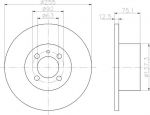 MINTEX MDC164 тормозной диск на 3 (E21)