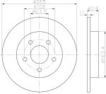 MINTEX MDC1642 тормозной диск на FORD FOCUS II седан (DA_)