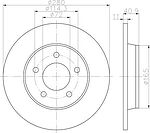 MINTEX MDC1717 тормозной диск на MAZDA 3 седан (BL)