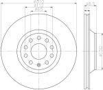 MINTEX MDC1813 тормозной диск на VW GOLF ALLTRACK (BA5)