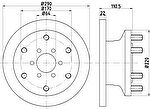 MINTEX MDC1896 тормозной диск на IVECO DAILY III c бортовой платформой/ходовая часть