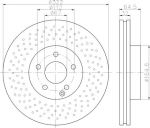 MINTEX MDC2053 тормозной диск на MERCEDES-BENZ E-CLASS купе (C207)