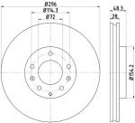 MINTEX MDC2081 тормозной диск на MAZDA CX-7 (ER)