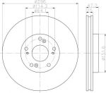 MINTEX MDC2122 тормозной диск на HONDA ACCORD VIII универсал