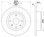 MINTEX MDC2135 тормозной диск на CHEVROLET EPICA (KL1_)
