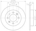 MINTEX MDC2139 тормозной диск на KIA SPECTRA седан (LD)