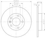 MINTEX MDC2230 тормозной диск на OPEL CORSA D