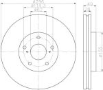 MINTEX MDC2314 тормозной диск на TOYOTA CAMRY седан (_XV4_)
