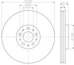 MINTEX MDC2341 тормозной диск на FIAT DOBLO c бортовой платформой/ходовая часть (263)