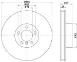 MINTEX MDC2623 тормозной диск на 7 (E65, E66, E67)