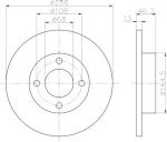 MINTEX MDC295 тормозной диск на AUDI 80 (89, 89Q, 8A, B3)