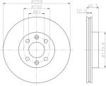 MINTEX MDC366 тормозной диск на RENAULT 25 (B29_)