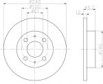 MINTEX MDC586 тормозной диск на NISSAN SUNNY II (N13)