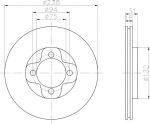 MINTEX MDC656 тормозной диск на MAZDA 323 III Hatchback (BF)