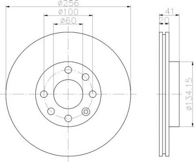 MINTEX MDC693 тормозной диск на OPEL CORSA B (73_, 78_, 79_)