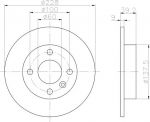 MINTEX MDC792 тормозной диск на VOLVO 460 L (464)