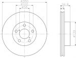 MINTEX MDC809 тормозной диск на SUBARU IMPREZA купе (GFC)
