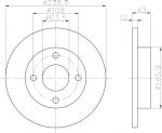 MINTEX MDC844 тормозной диск на FORD FIESTA фургон (FVD)