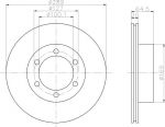 MINTEX MDC891 тормозной диск на TOYOTA HILUX II пикап (LN8_, RN5_, LN6_, YN6_, YN5_, LN5_, RN6_)