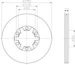 MINTEX MDC972 тормозной диск на MAZDA E-SERIE автобус (SR1)