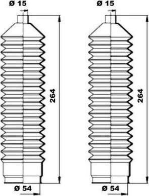 MOOG K150041 комплект пылника, рулевое управление на FIAT DUCATO Panorama (280)