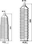 MOOG K150088 Комплект пылника, рулевое управление