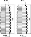 MOOG K150092 Комплект пылника, рулевое управление
