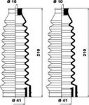 MOOG K150094 Пыльник рулевой рейки (комплект) VW G2/G3/B3/B4 с ГУР TRW